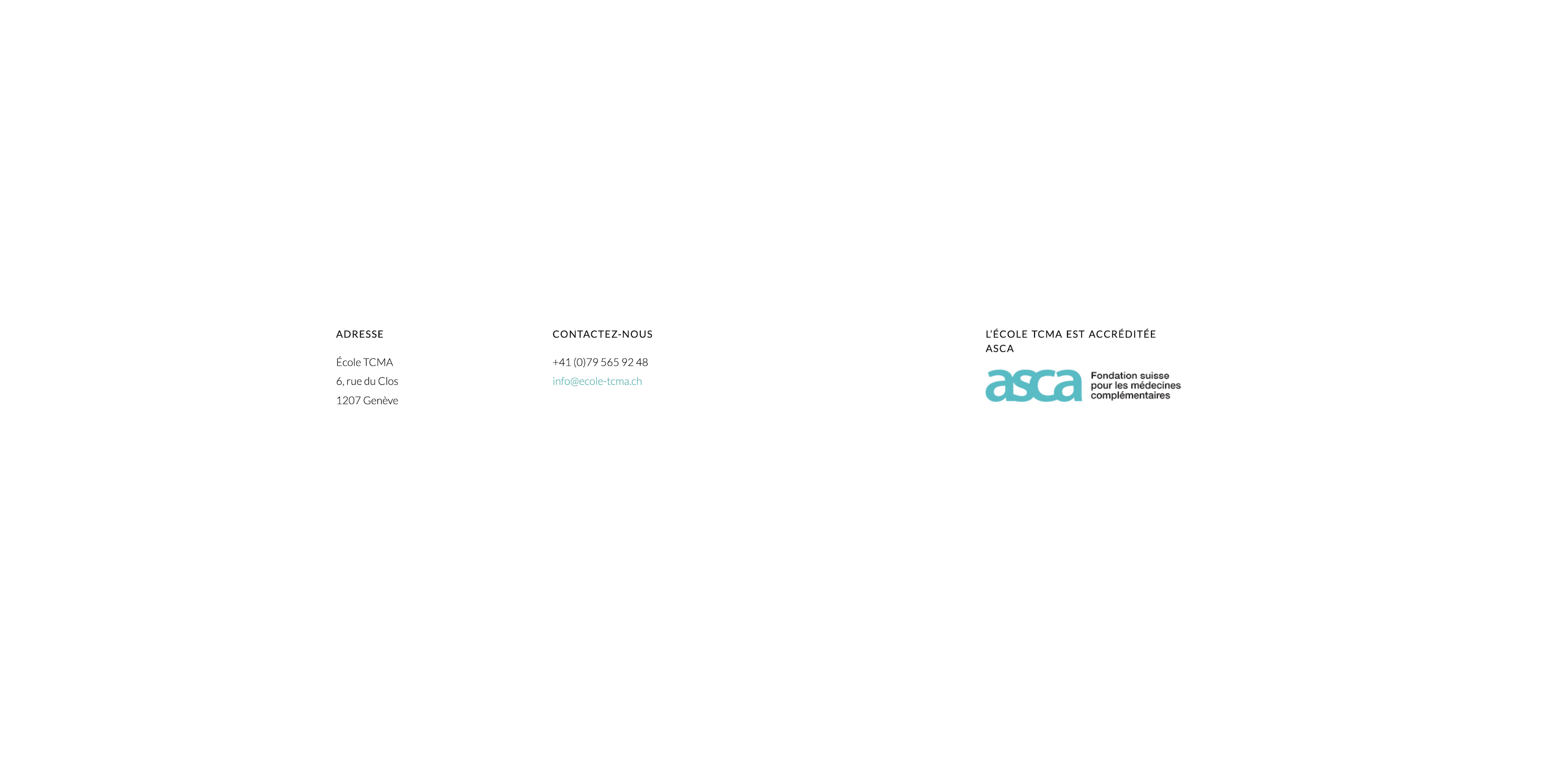 Contact footer